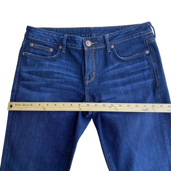 Buffalo David Bitton Fellow Mid rise Women's 31 Flared Leg Stretch Blue Boho - Picture 5 of 12